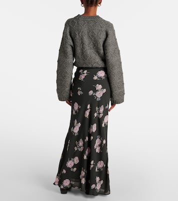 Bedruckter Maxirock aus Crêpe | Ganni