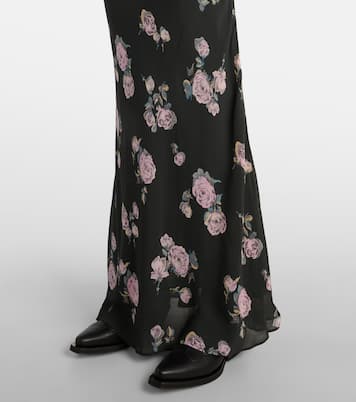 Bedruckter Maxirock aus Crêpe | Ganni