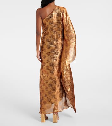 One-Shoulder-Robe Betsy aus Fil Coupé | Taller Marmo