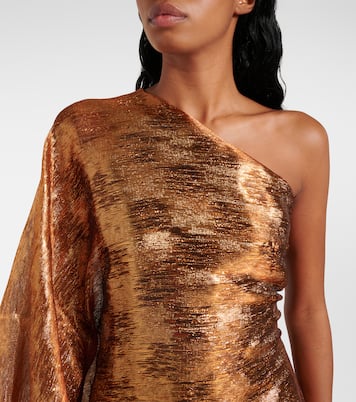 One-Shoulder-Robe Betsy aus Fil Coupé | Taller Marmo