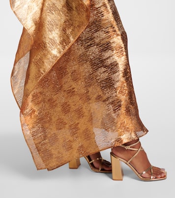 One-Shoulder-Robe Betsy aus Fil Coupé | Taller Marmo