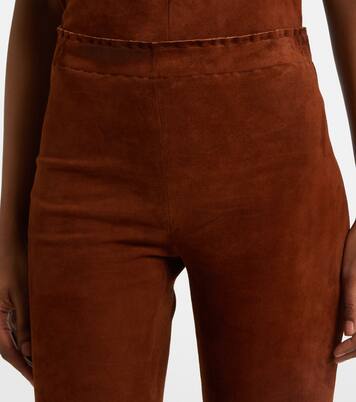 Leggings JP Twenty aus Veloursleder | Stouls