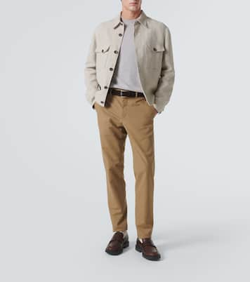 Clem linen and silk canvas blouson | Loro Piana