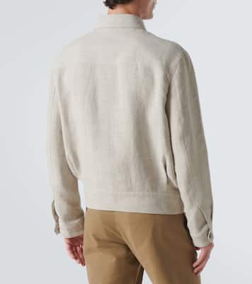 Clem linen and silk canvas blouson | Loro Piana