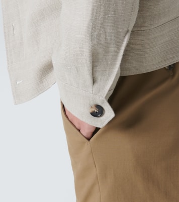 Clem linen and silk canvas blouson | Loro Piana
