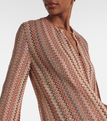 Cardigan aus Häkelstrick mit Pailletten | Missoni