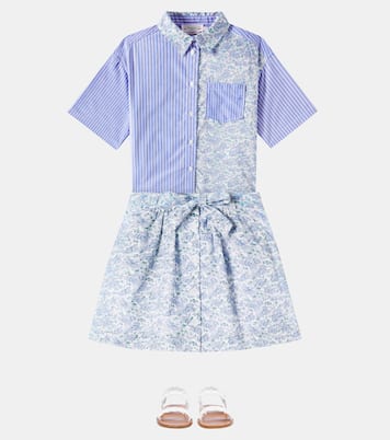 Elyas patchwork cotton voile shirt | Bonpoint