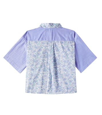 Elyas patchwork cotton voile shirt | Bonpoint