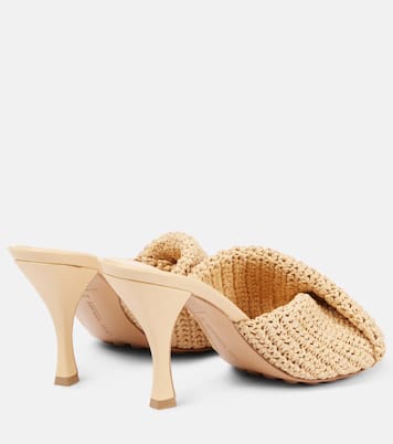 Blink 80 crochet raffia mules | Bottega Veneta