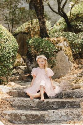 Robe brodée en tulle à fleurs | Tartine et Chocolat