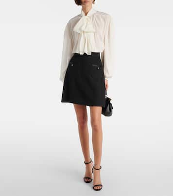 Schluppenbluse aus einem Seidengemisch | Dolce&Gabbana