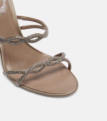 Sandalen Cleo 105 aus Satin mit Kristallen | Rene Caovilla
