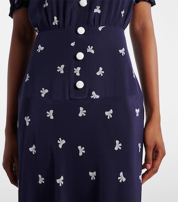 Bedrucktes Midikleid aus Seide | Alessandra Rich