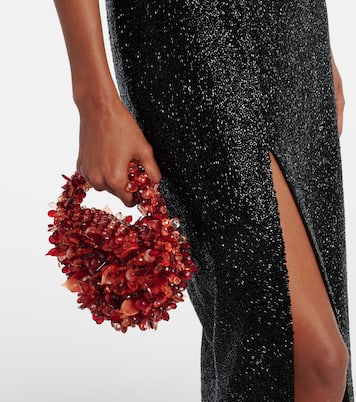 Verzierte Tote Bag Coral Mini | Clio Peppiatt