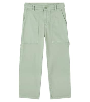 Appliqué cotton-blend cargo pants | Stella McCartney Kids