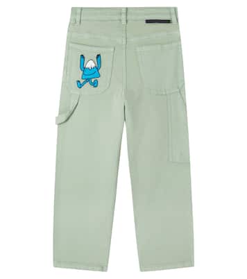 Appliqué cotton-blend cargo pants | Stella McCartney Kids