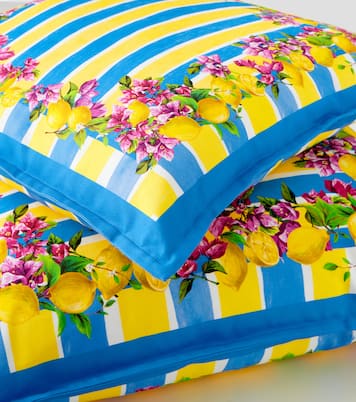 Taormina striped cotton cushion | Dolce&Gabbana Casa