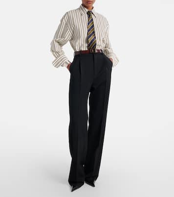 Cassandre striped cotton poplin shirt | Saint Laurent