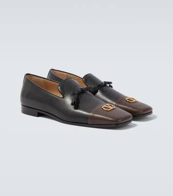 Babouchoes VLogo leather loafers | Valentino Garavani