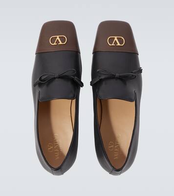Babouchoes VLogo leather loafers | Valentino Garavani
