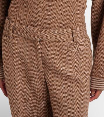 Zigzag low-rise bootcut pants | Missoni