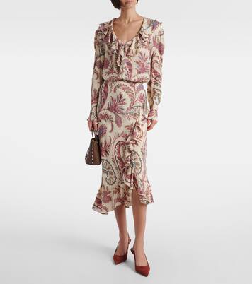 Escarpins slingback Lidia 70 en daim | Paris Texas