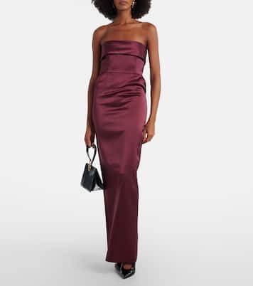 Abito lungo Rhea in raso | The New Arrivals Ilkyaz Ozel