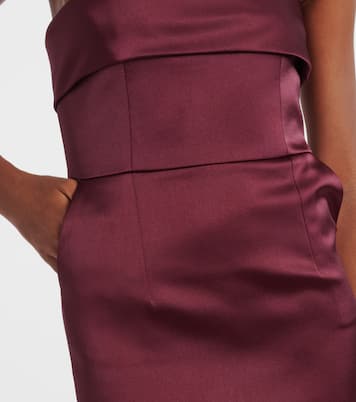 Abito lungo Rhea in raso | The New Arrivals Ilkyaz Ozel