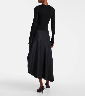 Robe midi asymétrique | Victoria Beckham