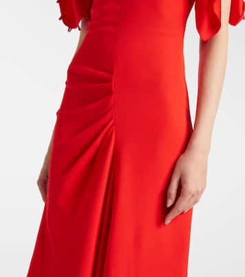 Asymmetric draped maxi dress | Victoria Beckham