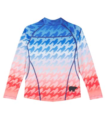 Ombré houndstooth ski top | Perfect Moment Kids