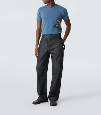 Printed cotton jersey T-shirt  | JW Anderson