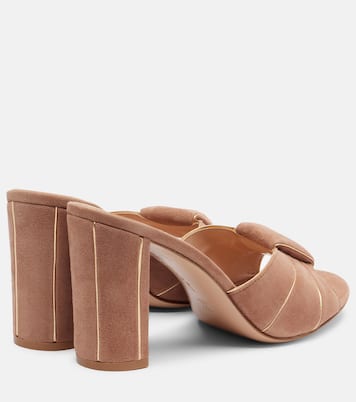 Pantoletten aus Veloursleder | Gianvito Rossi