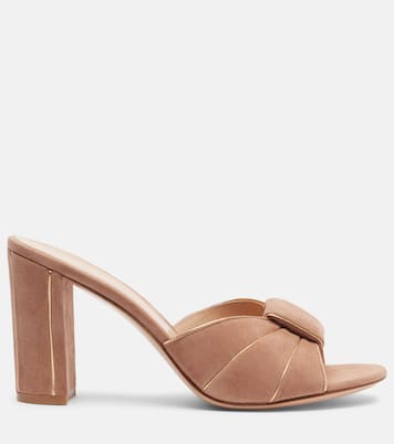 Pantoletten aus Veloursleder | Gianvito Rossi