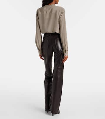 Leather bootcut pants | Nili Lotan
