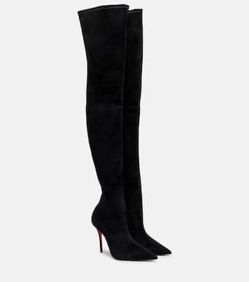 Overknee-Stiefel Miss Z 100 aus Veloursleder | Christian Louboutin