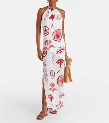 Robe longue Accasia à ornements | Cala de la Cruz