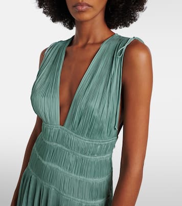 Tasneem satin plissé gown | Ulla Johnson