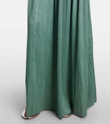 Tasneem satin plissé gown | Ulla Johnson