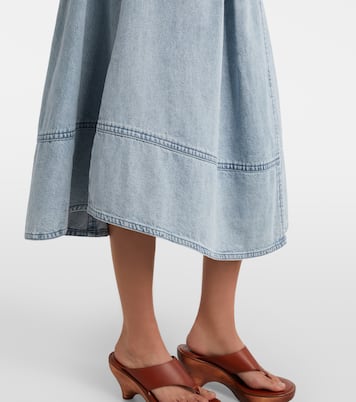 Falda midi Wandlerlust de denim | Zimmermann