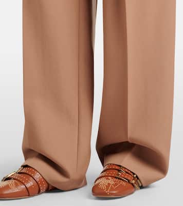 Virgin wool gabardine wide-leg pants | Chloé