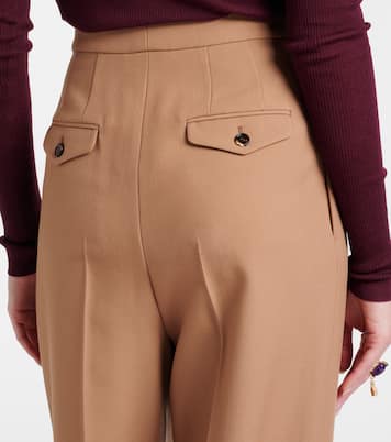 Virgin wool gabardine wide-leg pants | Chloé