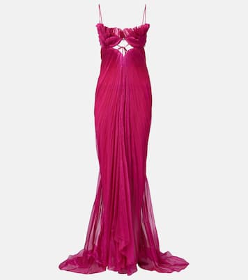 Lupita draped silk gown | Maria Lucia Hohan