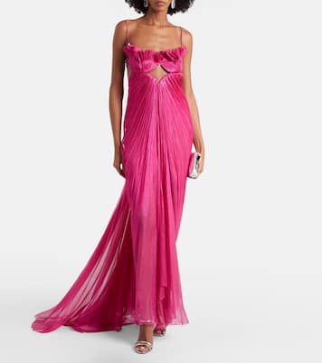 Lupita draped silk gown | Maria Lucia Hohan
