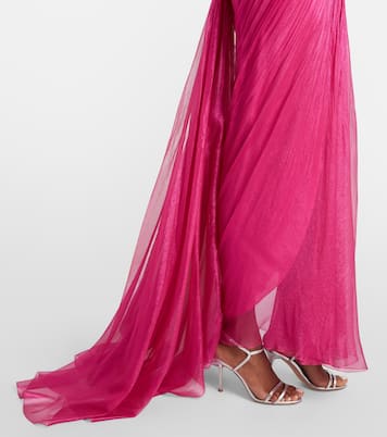 Lupita draped silk gown | Maria Lucia Hohan