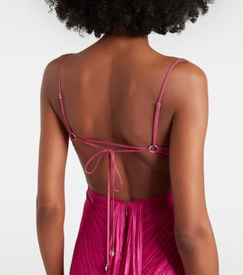 Lupita draped silk gown | Maria Lucia Hohan