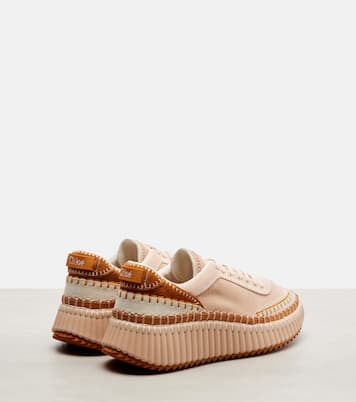 Baskets Nama à plateforme en daim | Chloé