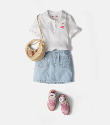 Polo Gina de algodón bordada | Bonpoint