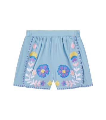 Maïwen embroidered cotton shorts | Louise Misha