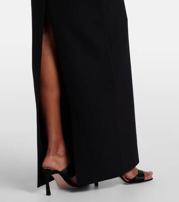 Floral-appliqué crêpe gown | Roland Mouret